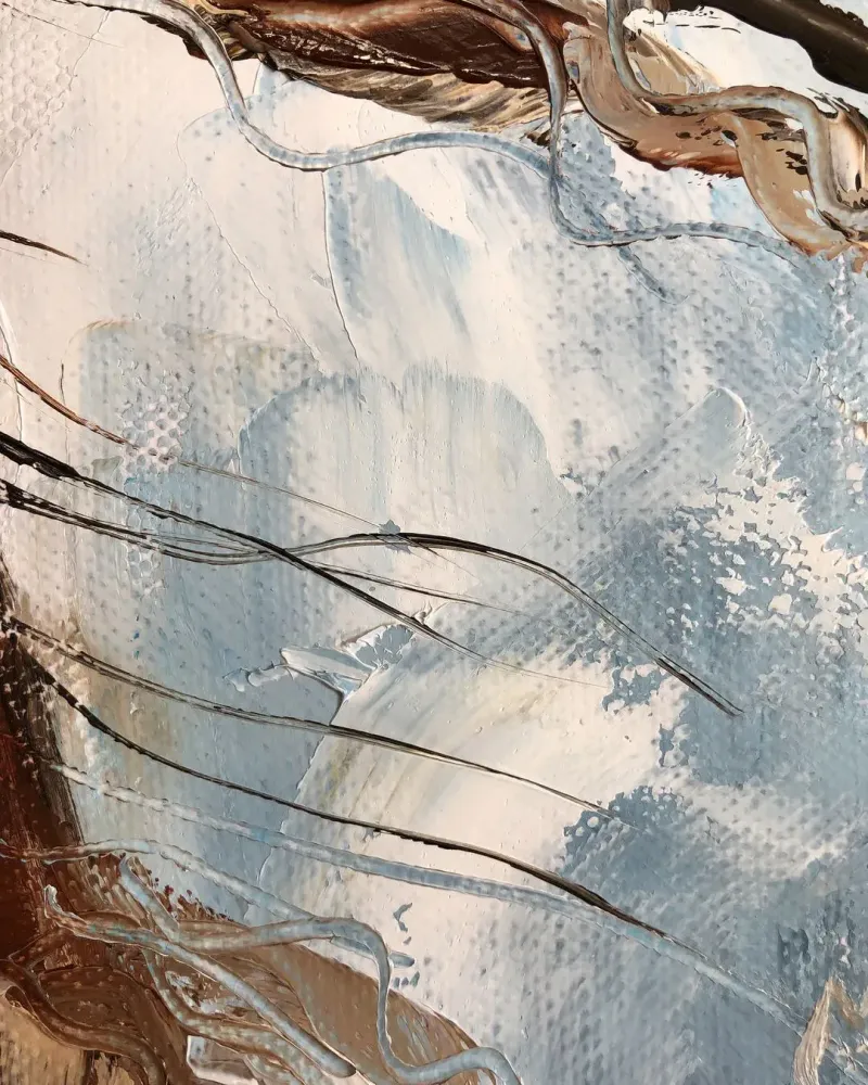 Взгляд. Картина маслом 20×20 см — 20×20 см