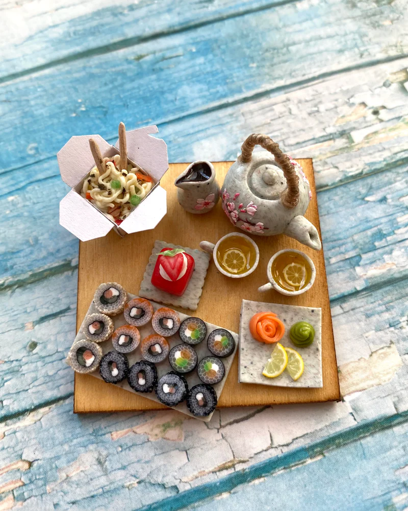 Кукольная Миниатюра «Азиатская еда 🍱»