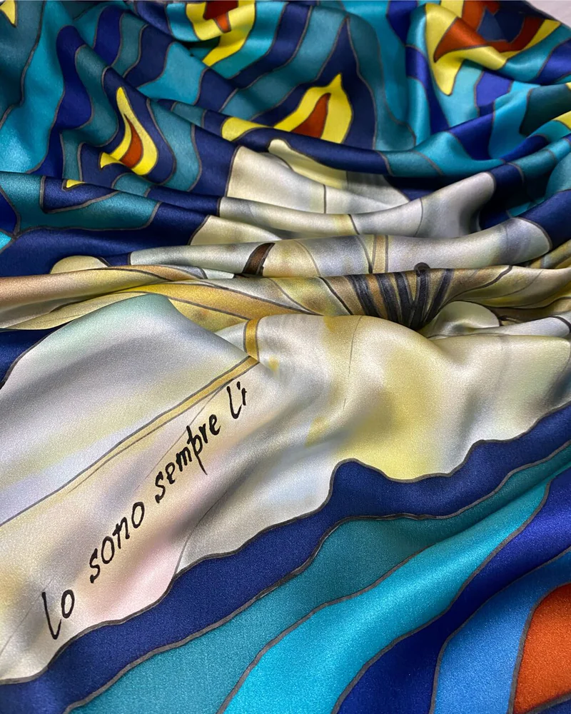 Платок «Лилия» — 90×90 см