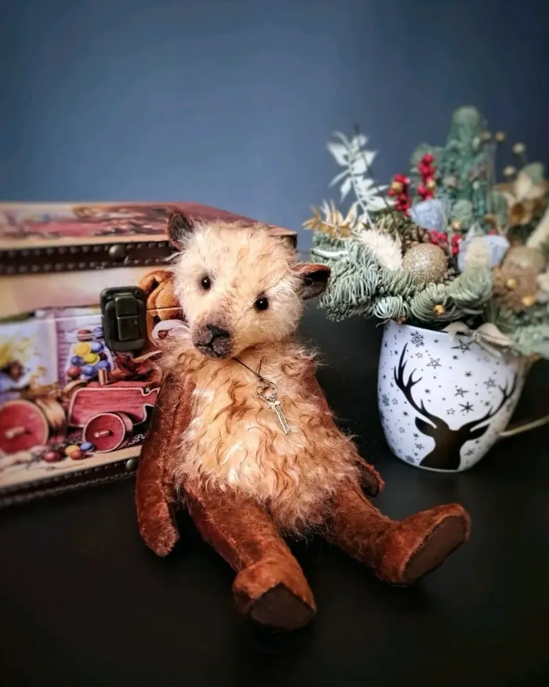 Мишка тедди Шурик, коричневый