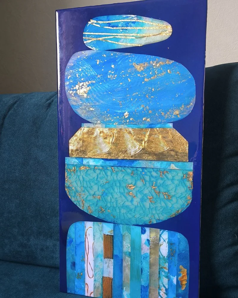 Картина акрилом (mixed media) 30х60 см