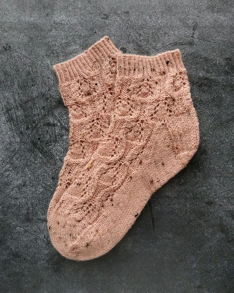 Носки вязаные женские ажурные 36-37