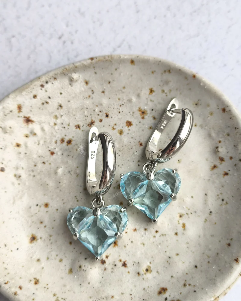 Серьги сердце