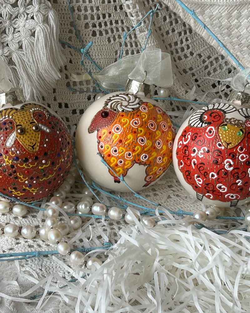 Елочные шары "Овечки"