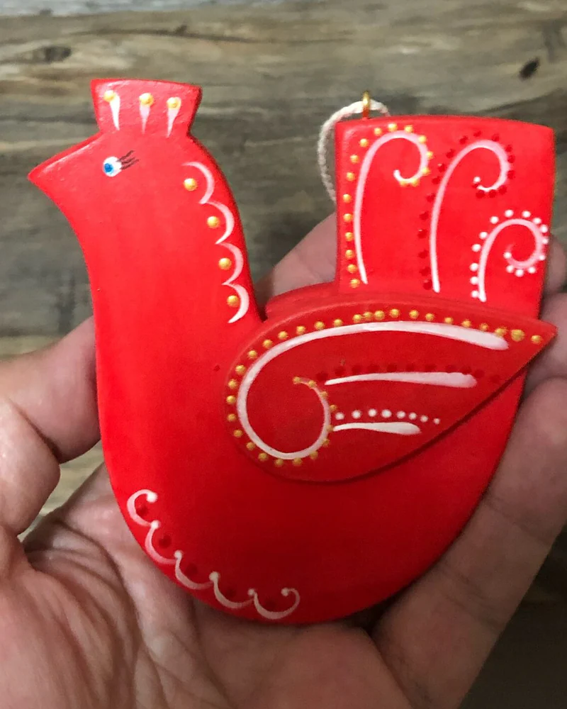 Петушок и курочка, ёлочные игрушки