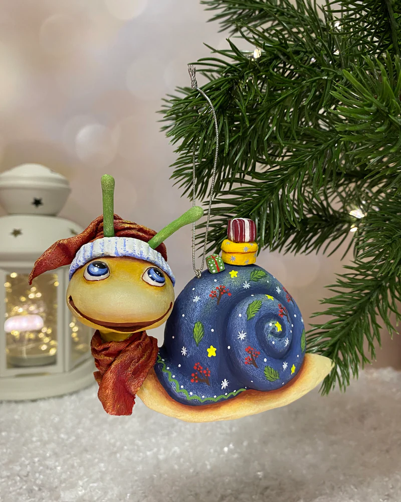 Ёлочная игрушка «Улитка»