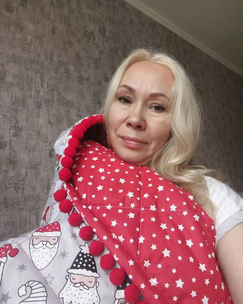Покрывало, плед текстильный" Дед Мороз"