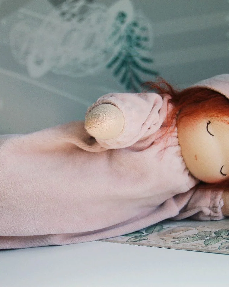 Вальдорфская кукла Соня, кукла дня сна и спокойных игр — розовый