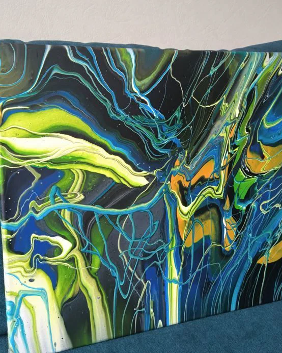 Картина жидким акрилом (fluid art) 40х50 см