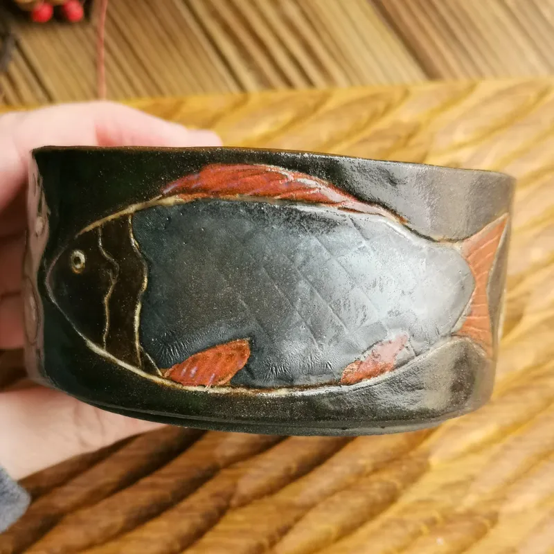 Салатник керамический ручной лепки