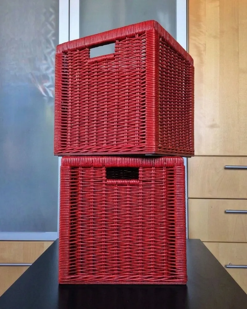 Плетёные короба для стеллажа IKEA Kallax