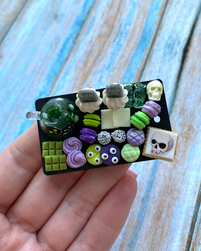 Кукольная Миниатюра «Ведьминское зелье 💚💜»