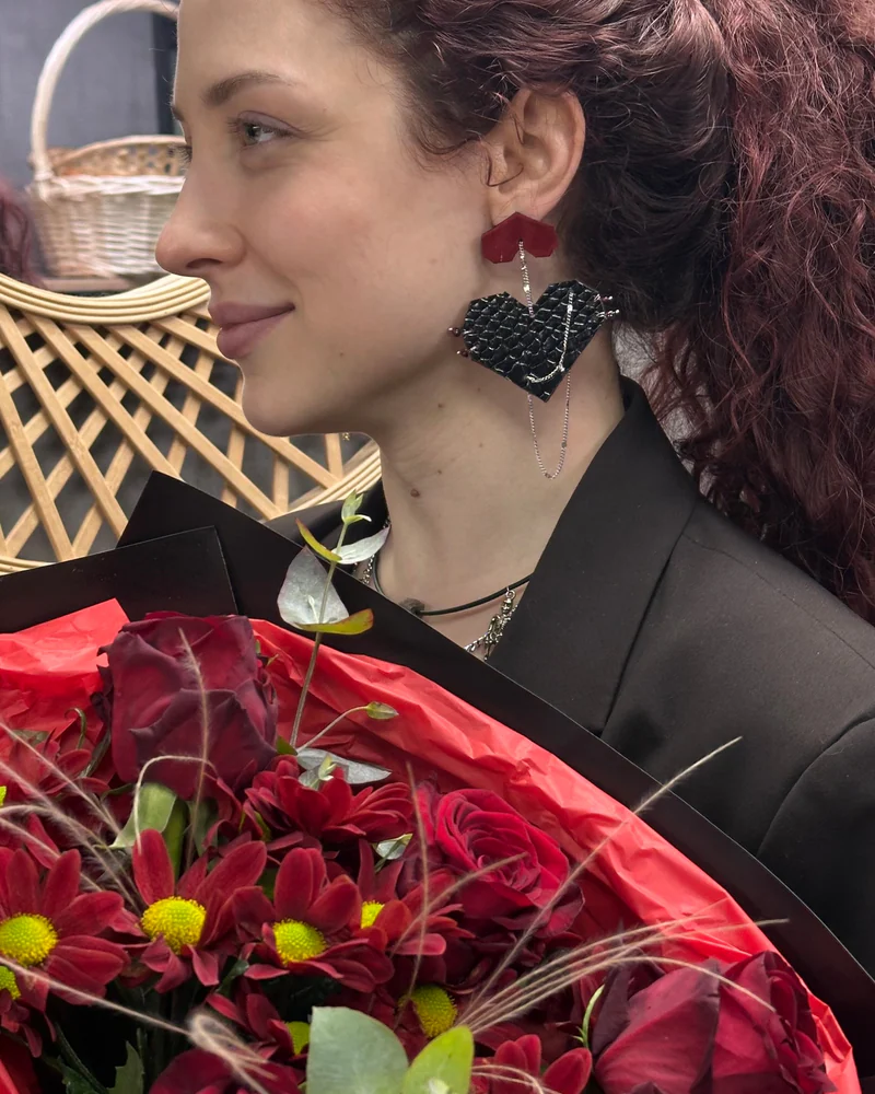 Серьги «сердца»