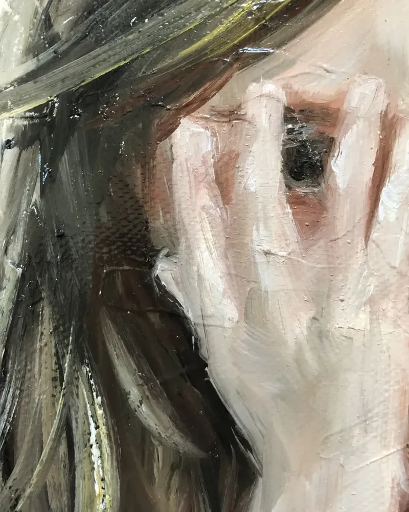 Маленькая девочка. Картина маслом 20×30 см — 20×30 см