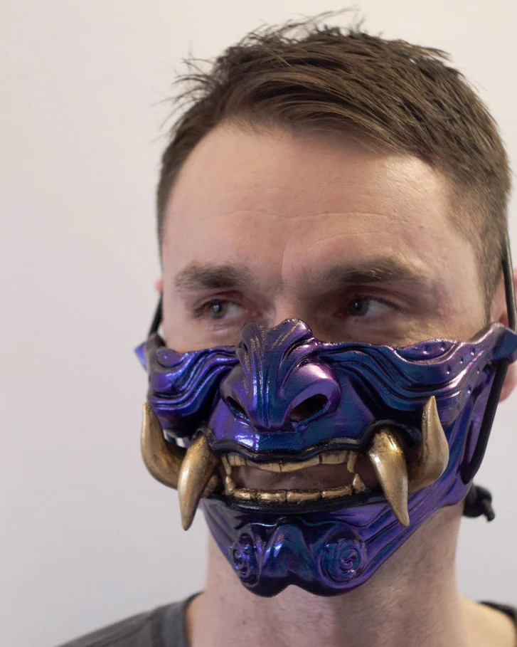 Копия товара Японская полу-маска демона Они (Oni japan mask)