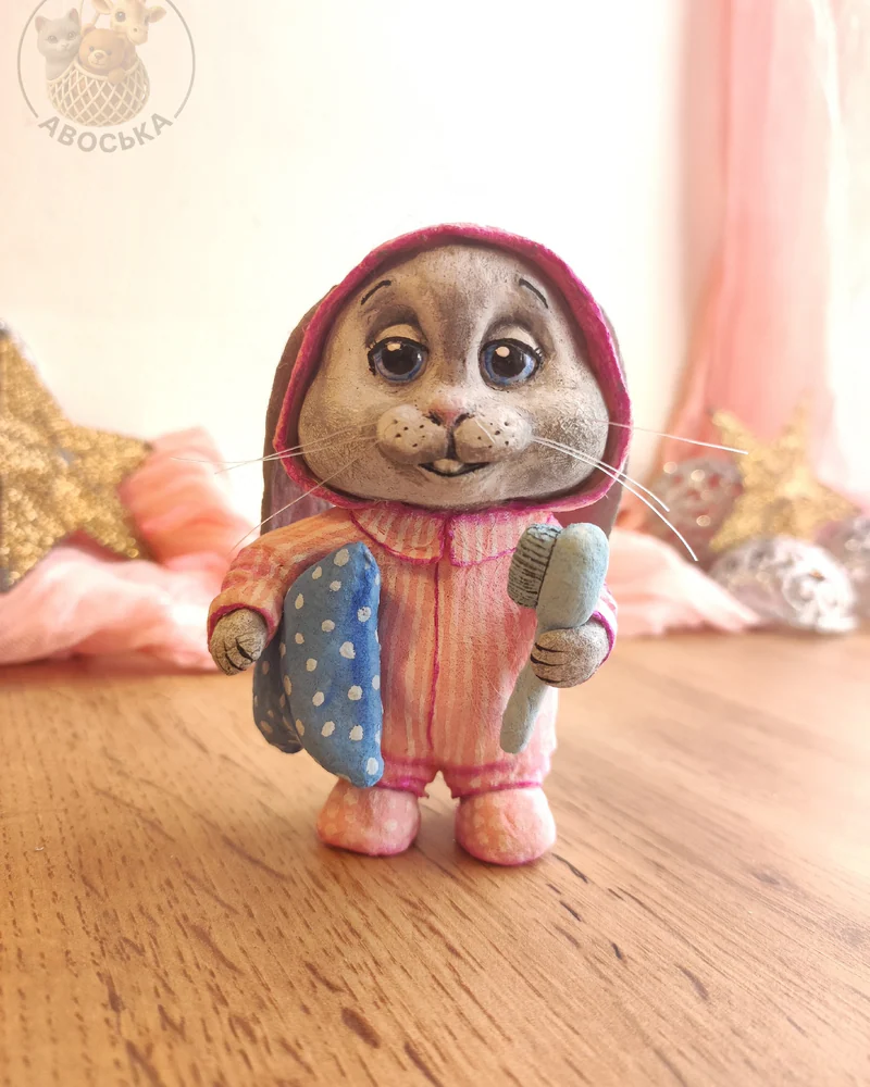 Ватная игрушка «Зайчик»