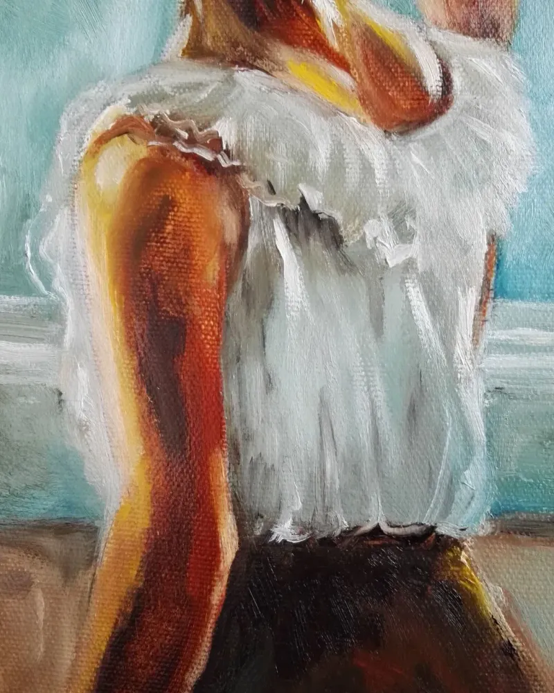 Жду тебя. Картина маслом 30×50 см — 30×50 см