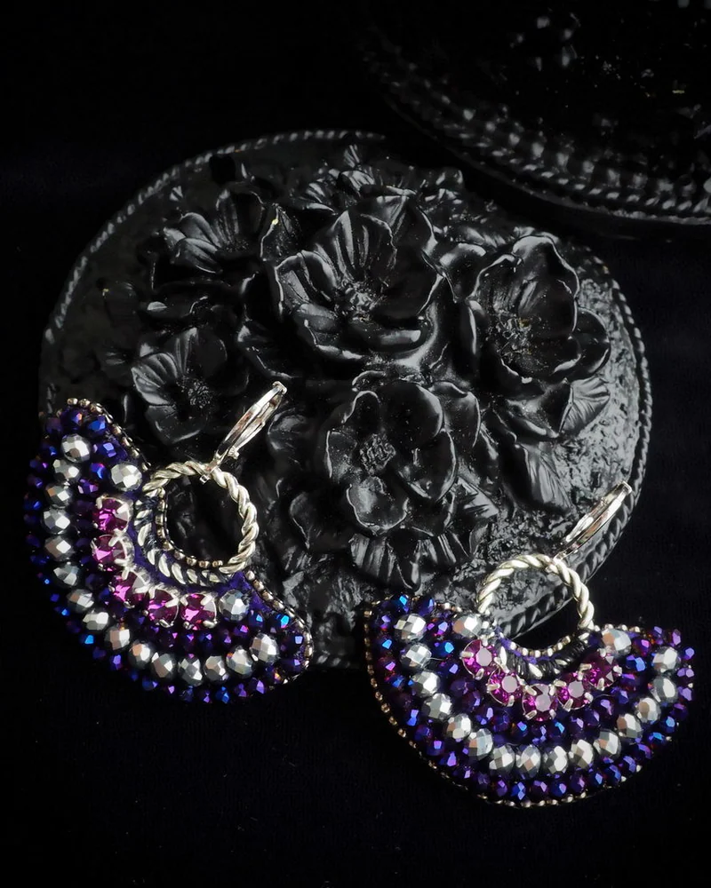 Фиолетовые серьги «Violet» — Основной