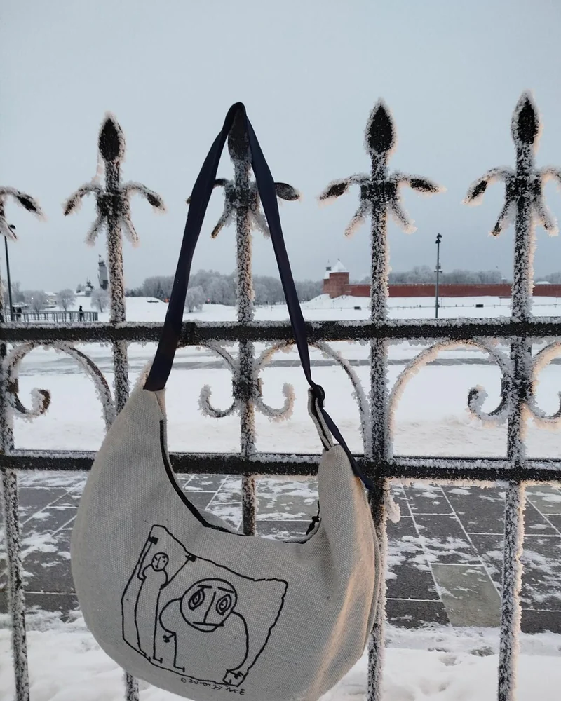 Сумка с историей из парусины