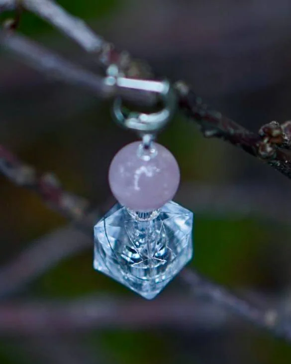 Серьги с розовым кварцем — Серьги с розовым кварцем
