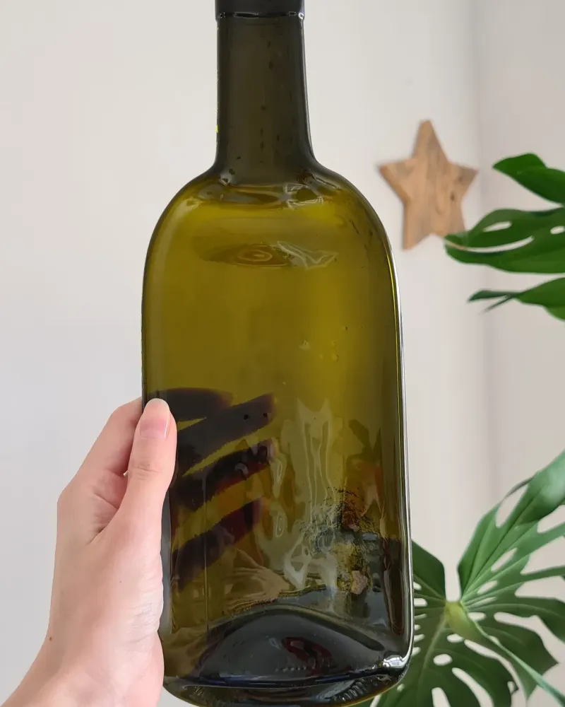 Блюдо для роллов из плоской бутылки — Зелёное