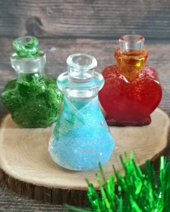 Флаконы из эпоксидной смолы