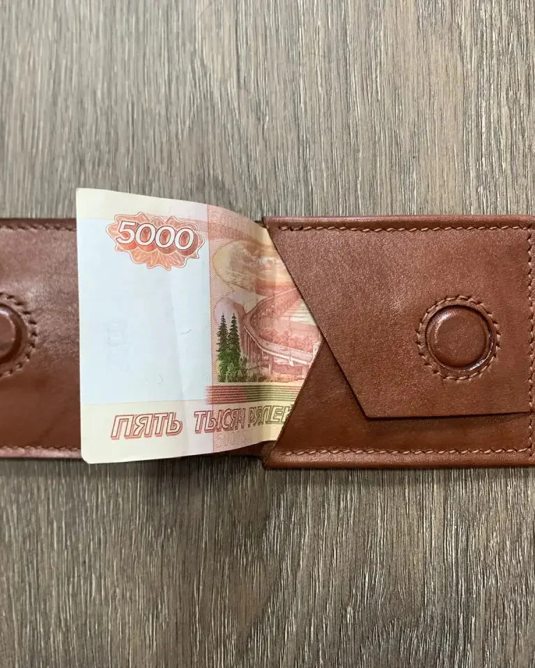 Кожаный картхолдер. Ручная работа.
