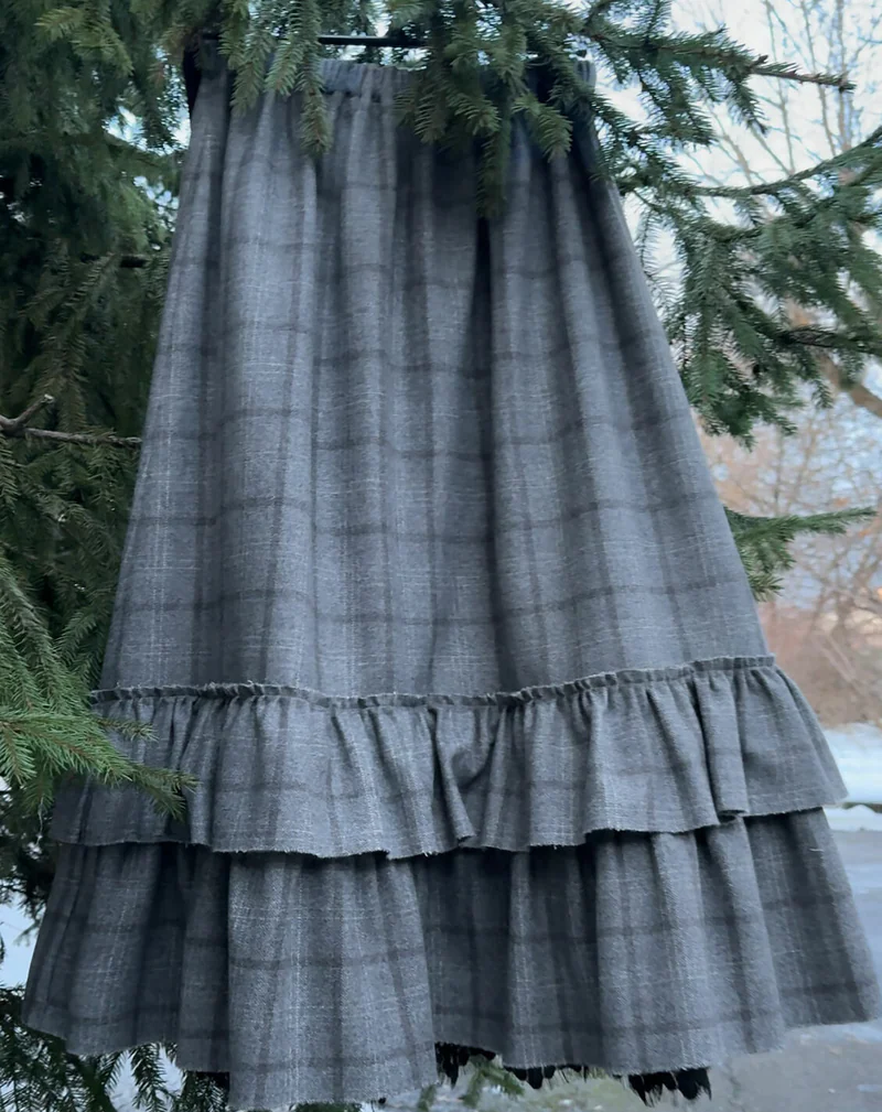 Юбка из пальтовой шерсти