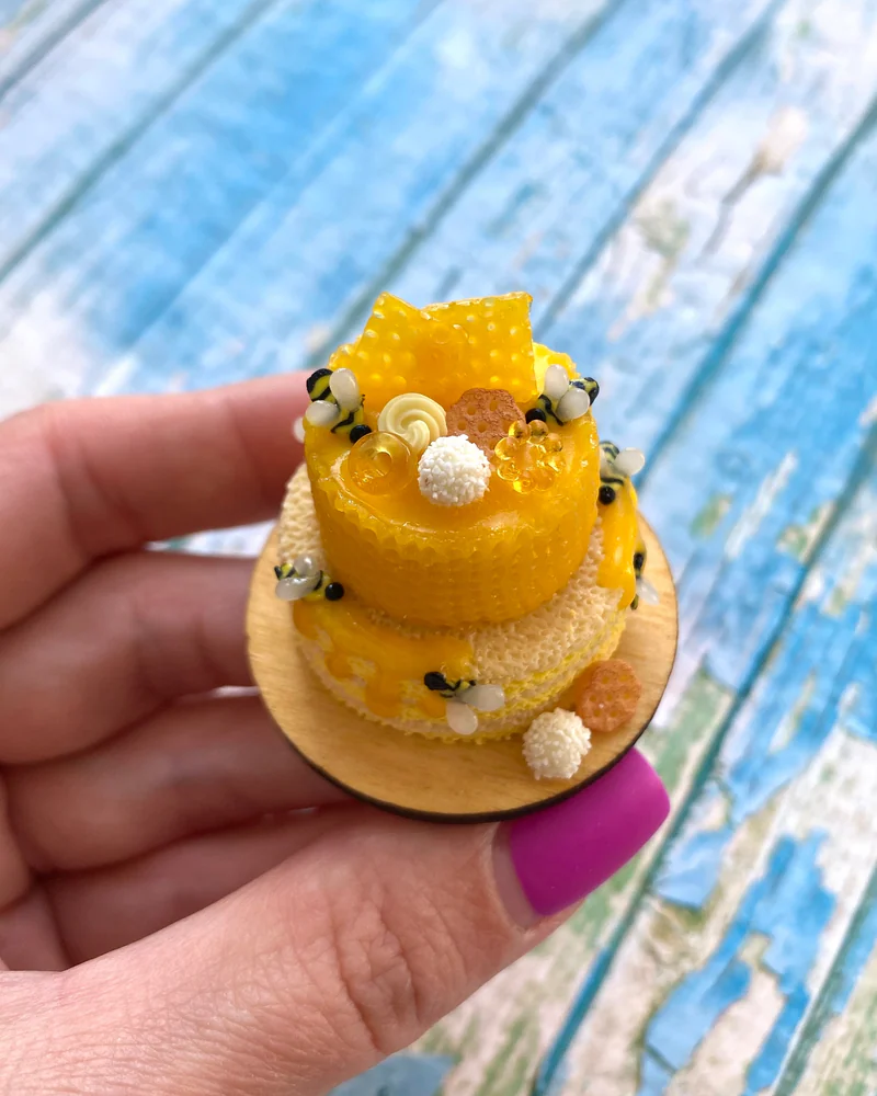 Кукольная Миниатюра «Медовый Торт 🍯»