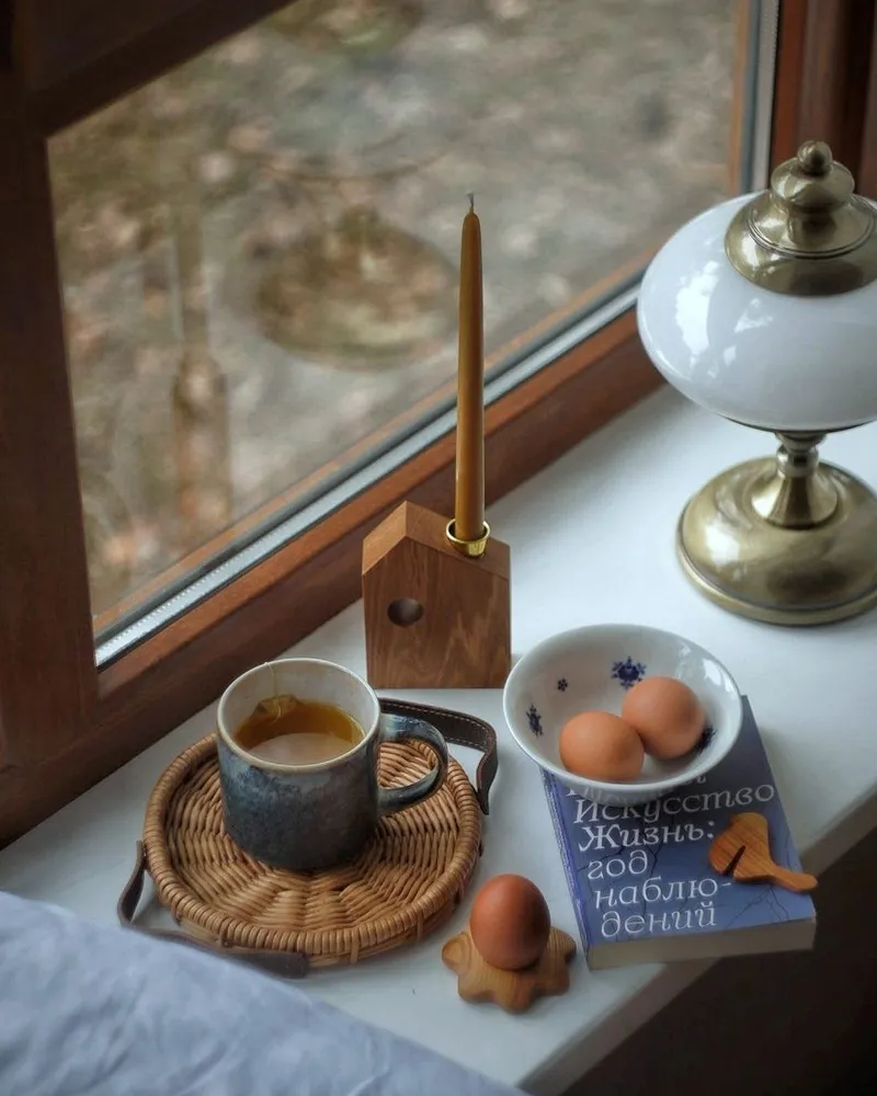 Деревянный подсвечник «Домик»