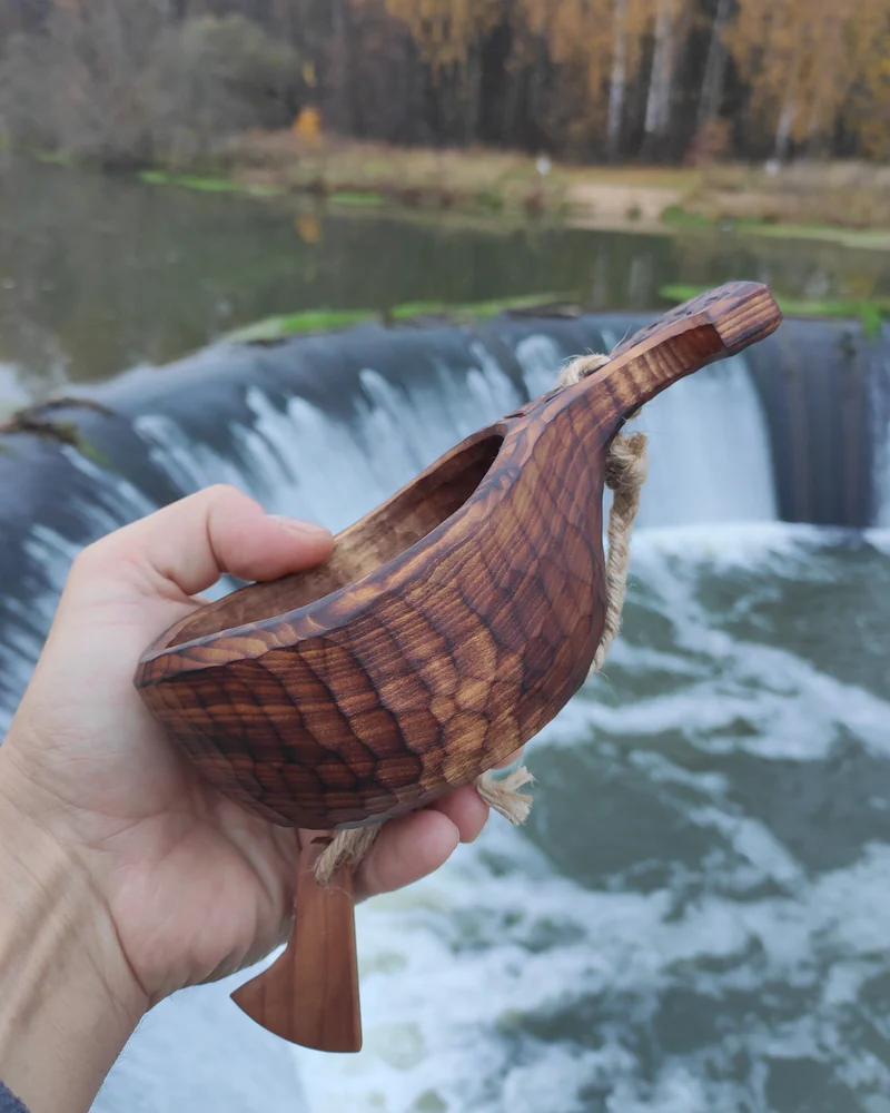 Кукса из липы Молот Тора, чаша, ковш из дерева