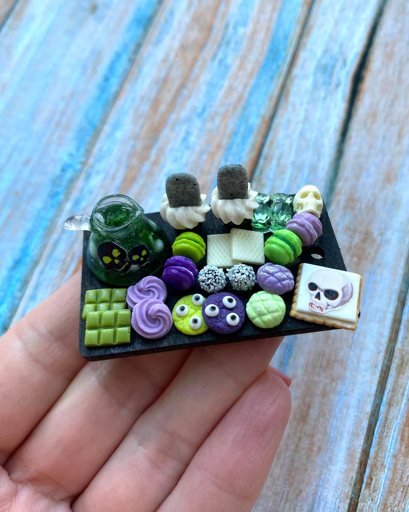 Кукольная Миниатюра «Ведьминское зелье 💚💜»