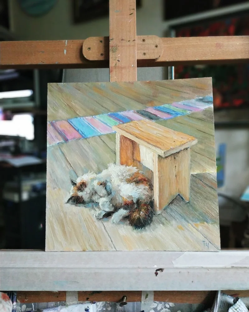 Тихий час. Картина маслом