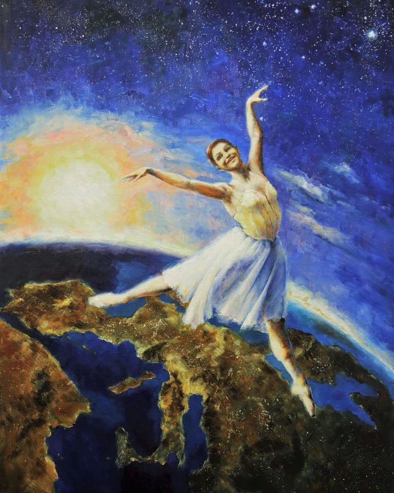 Per aspera ad astra. Холст, масло. 2018 г