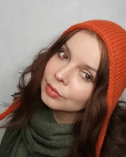 Чепчик рыжий из альпака