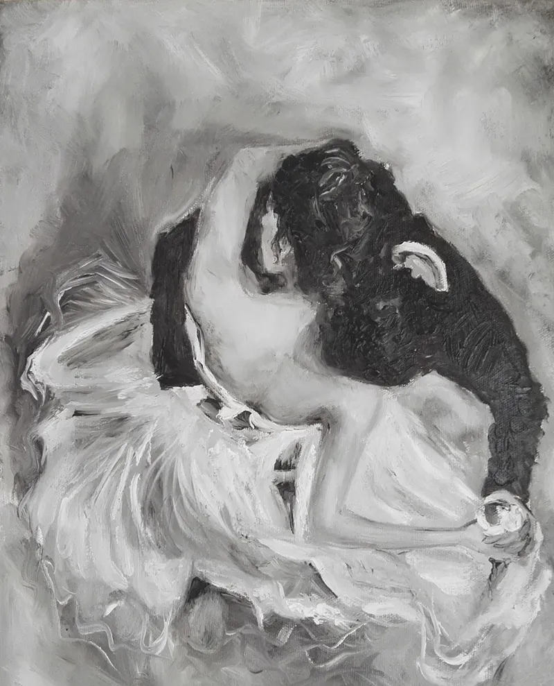 Танец любви. Картина маслом 50×60 см — 50×60 см
