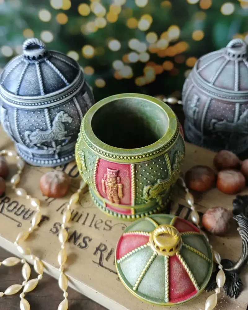 Новогодняя шкатулка-шар