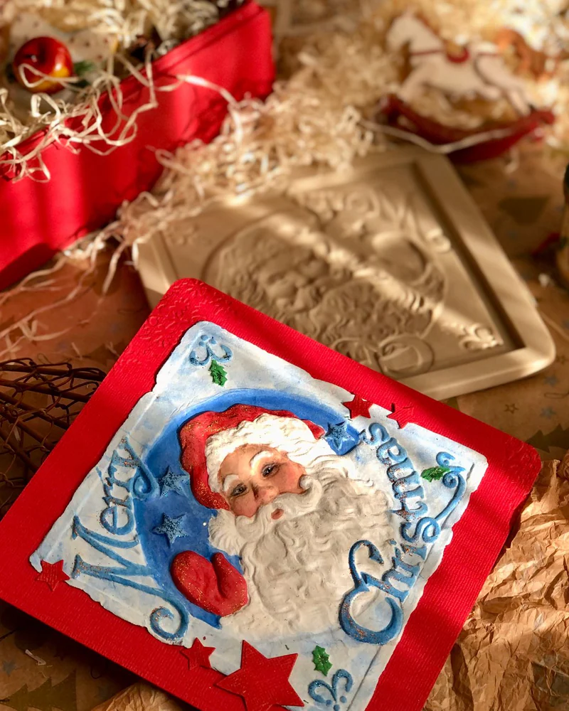 Новогодняя открытка Merry Christmas с конвертом