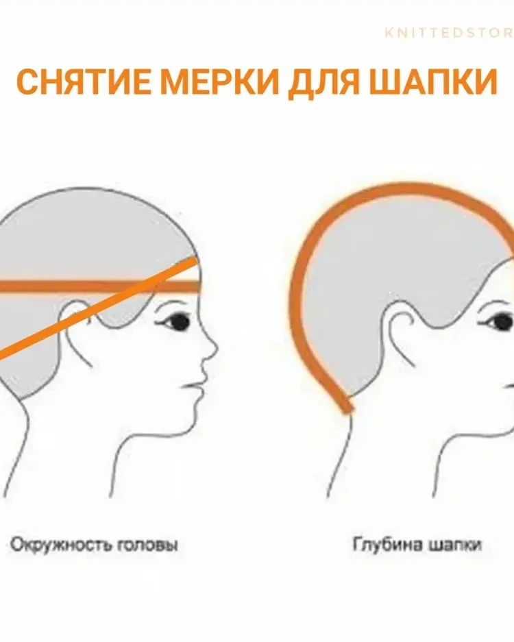 Шапка бини платочной вязки — Ручная работа