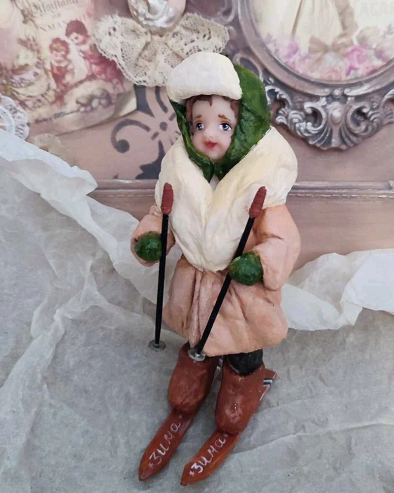 Ёлочная игрушка из ваты