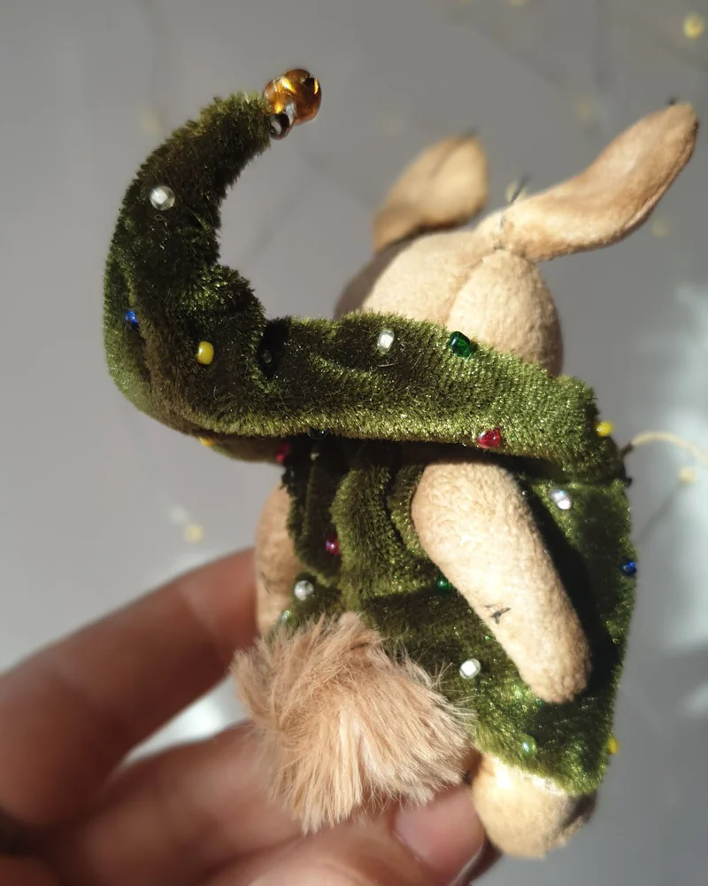 Коричневый коллекционный зайчик