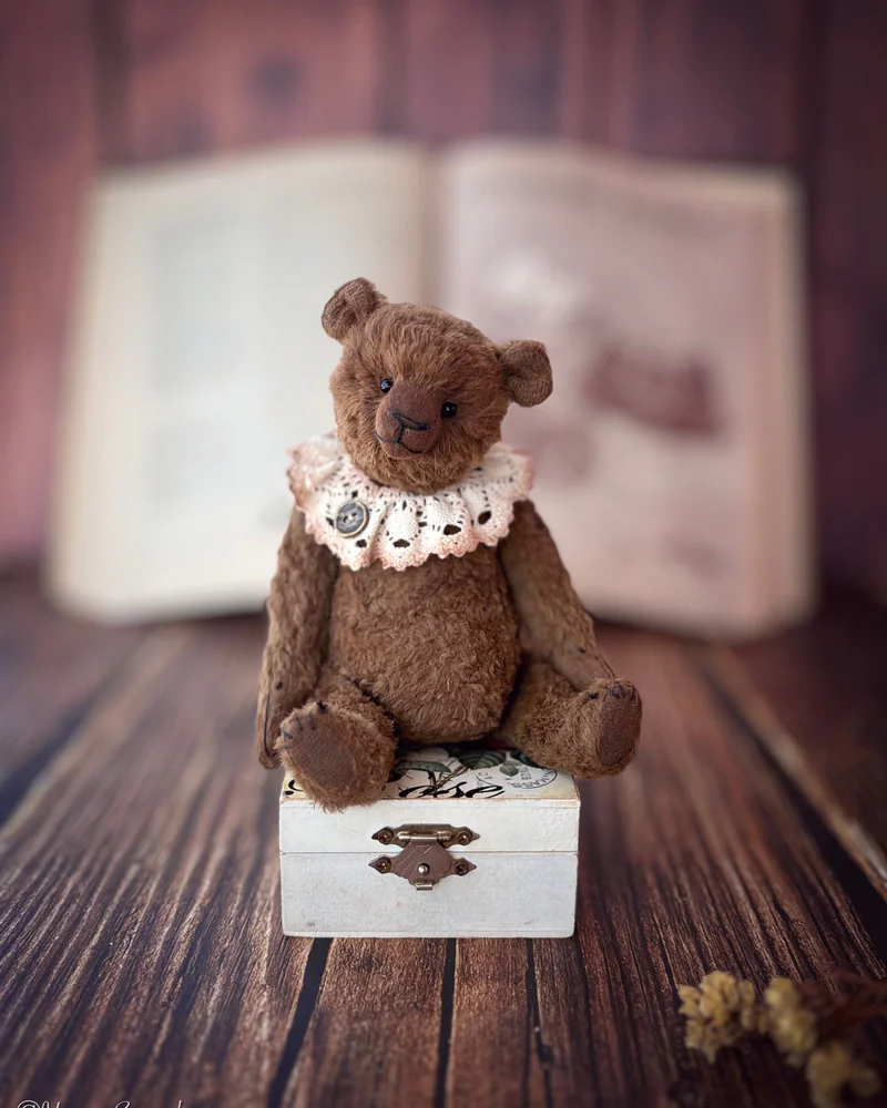 Мишка Тедди, коричневый, 18 см