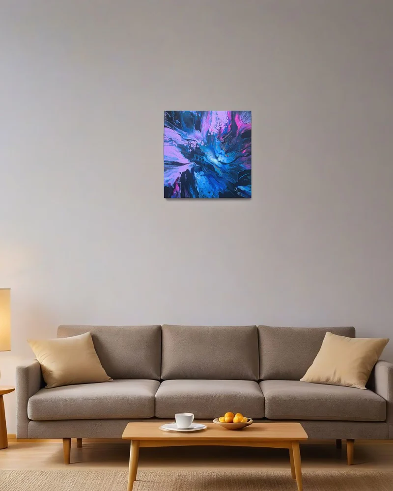 Картина Флюид арт (Fluid Art) 40х40 см