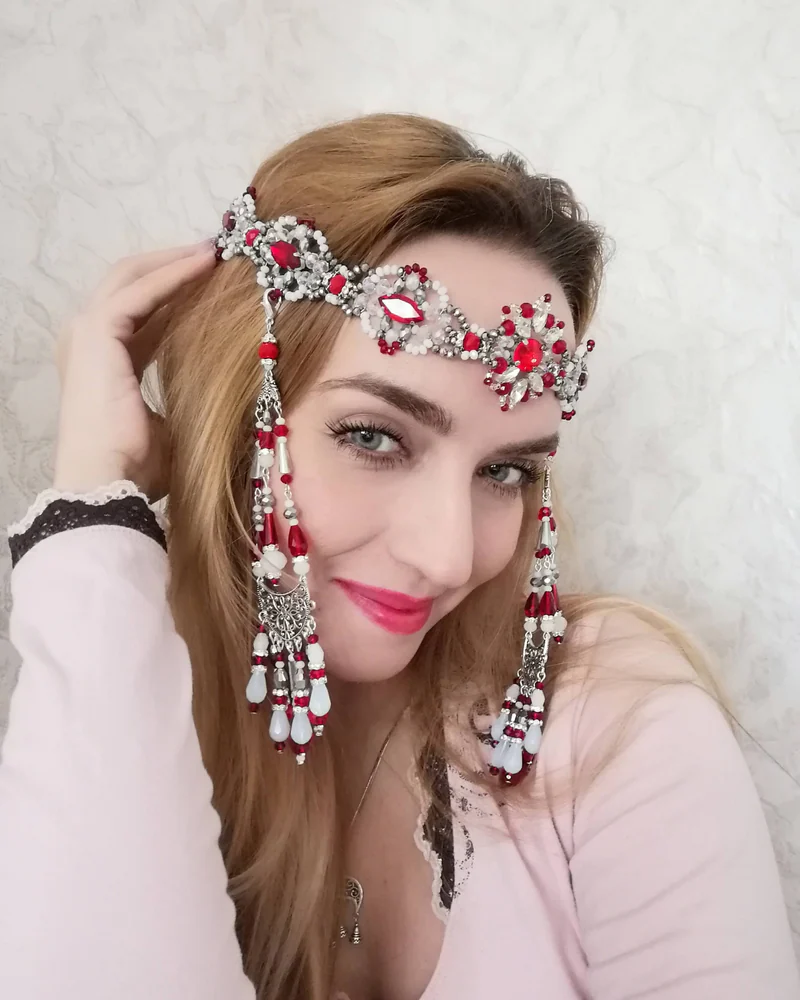 Изящное Хрустальное очелье "Милана"
