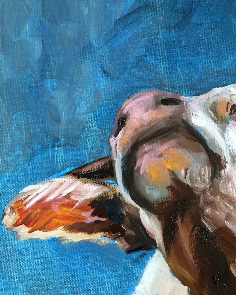 Коровы. Картина маслом 40×50 см — 40×50 см