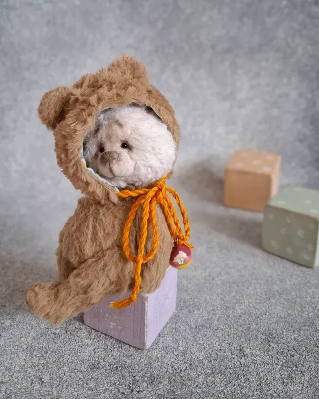 Мишка Тедди Тишка, коричневый, 14 см