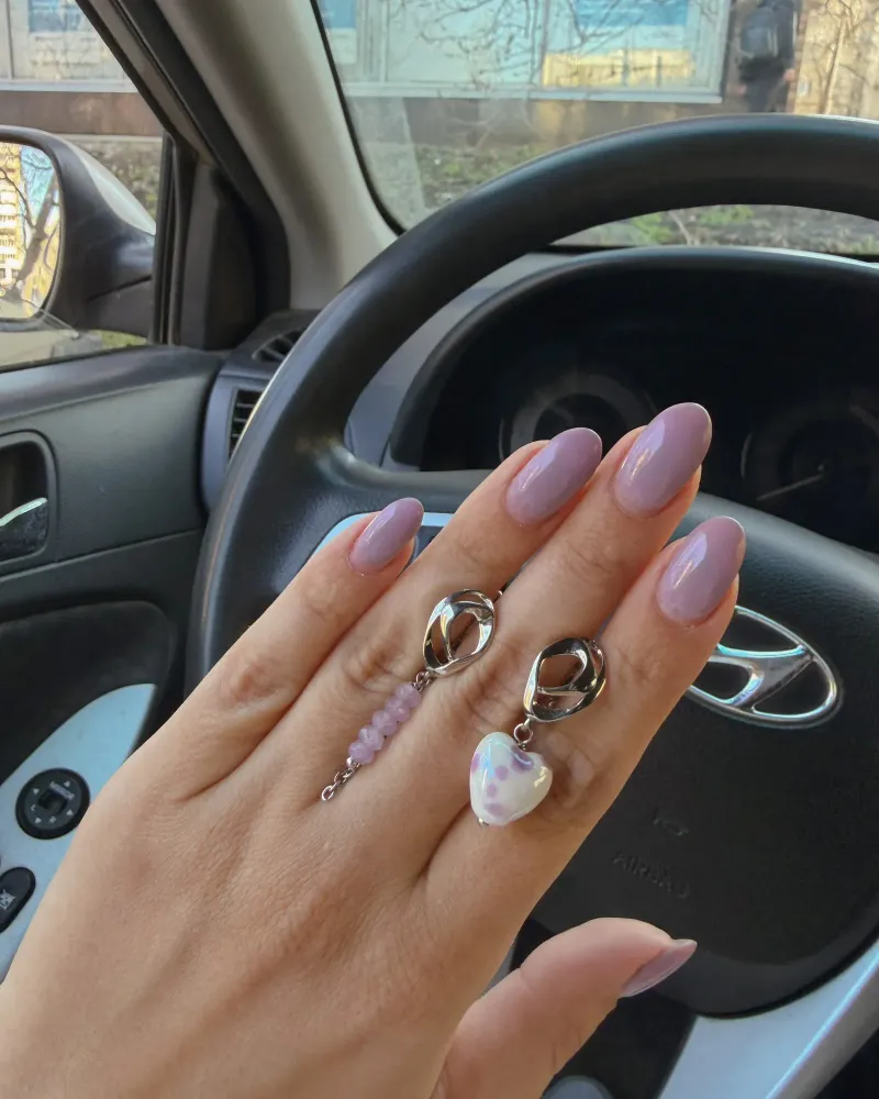 Серьги из аметиста