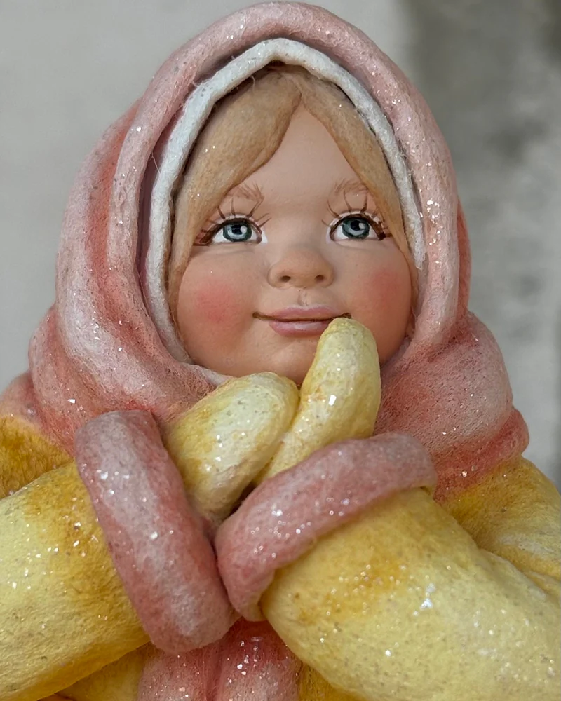 Ватная ёлочная игрушка