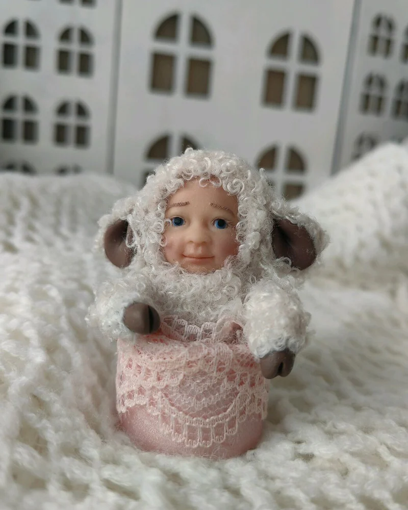 Символ года- Овечка.Елочная игрушка