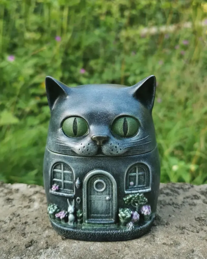 Шкатулка «Котик-домик»